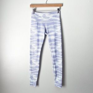 Just Live Purple White Honeycomb Camo Print Leggings Size Extra Small